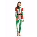 Santa Claus Costume for Women, front view on a white background