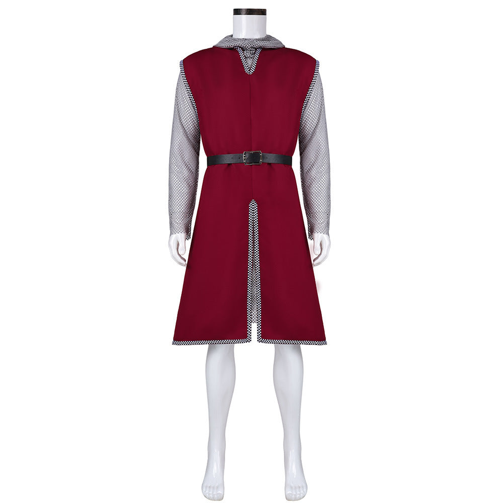 Medieval Knight Warrior Costume for Men, product photo 2 on a white background