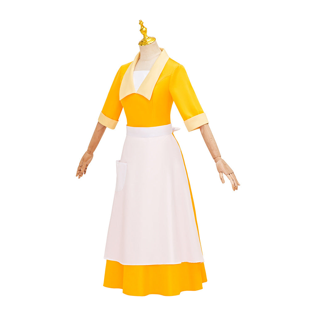 Frog Princess Costume Adult Halloween Cosplay Yellow Dress – photo 2