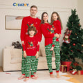 Christmas Tree Deer Snowflake Printed Family Matching Pajamas Sleepwear