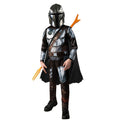 Space Bounty Hunter Costume for Kids, front view on a white background
