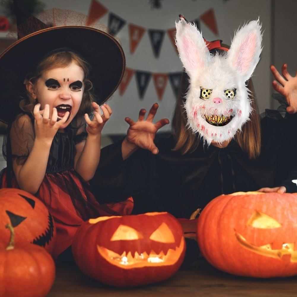 Bloody Rabbit Mask for Adults, costume photo 5