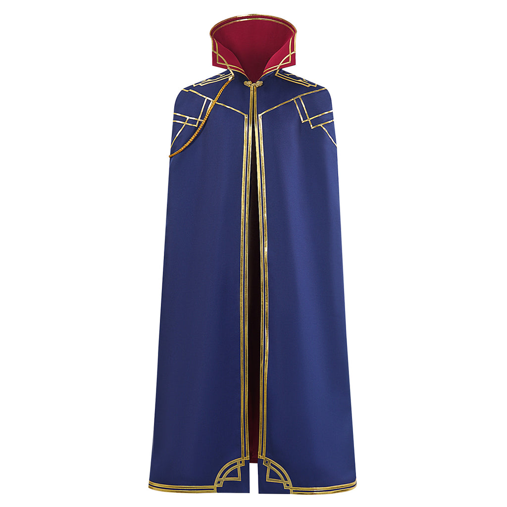 Arcane Caitlyn Cosplay Costume Women Blue Cloak Adult Halloween