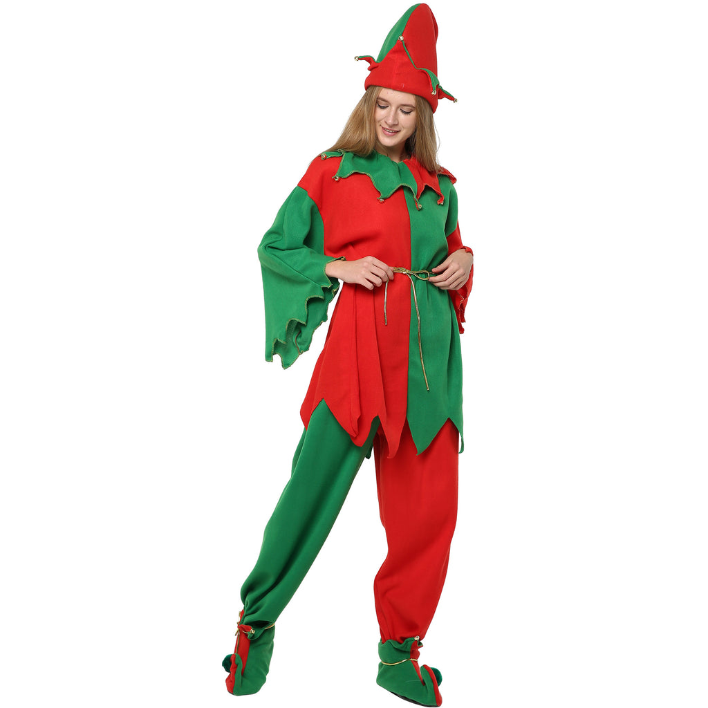 Christmas Holiday Home Atmosphere Costume Christmas Elf Long Sleeve Trousers Ladies Suit