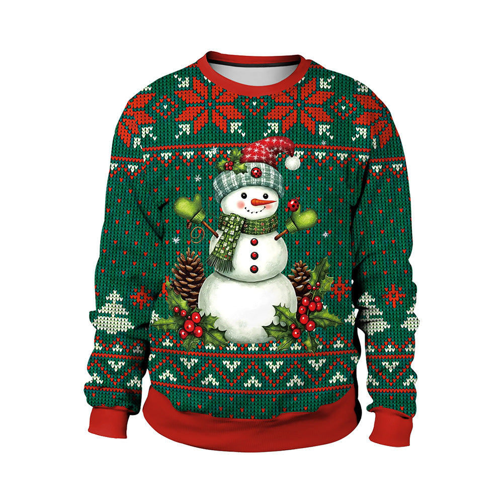 Christmas costume round neck Santa Claus couple outfit