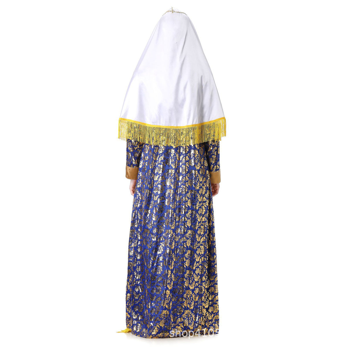Greek Goddess Arabian Court Queen Costume for Women, product photo 5 on a white background