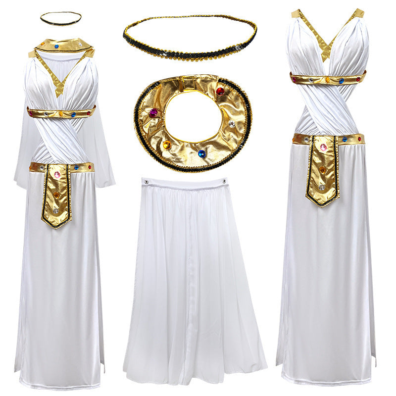 Halloween Middle Eastern Costume Egyptian Queen Arab Queen Cosplay Outfit Nightclub DS Performance Dress – photo 6