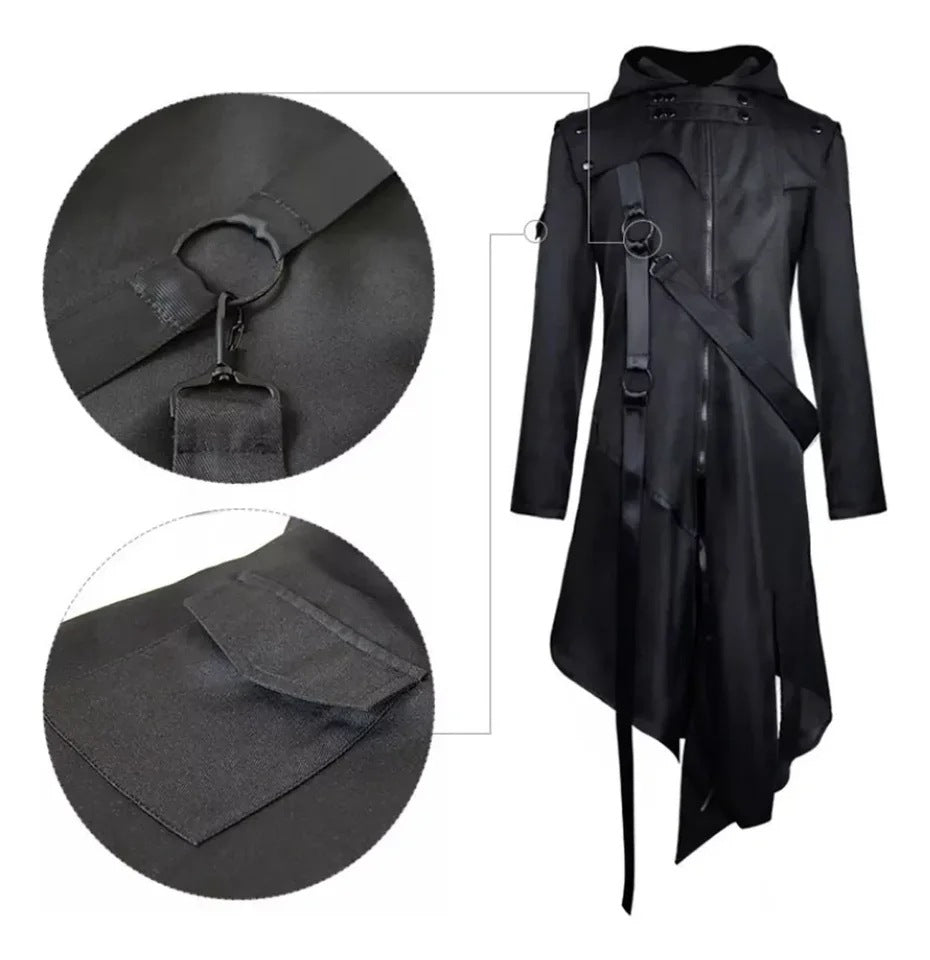 Plague Doctor Costume for Adults, front view on a white background