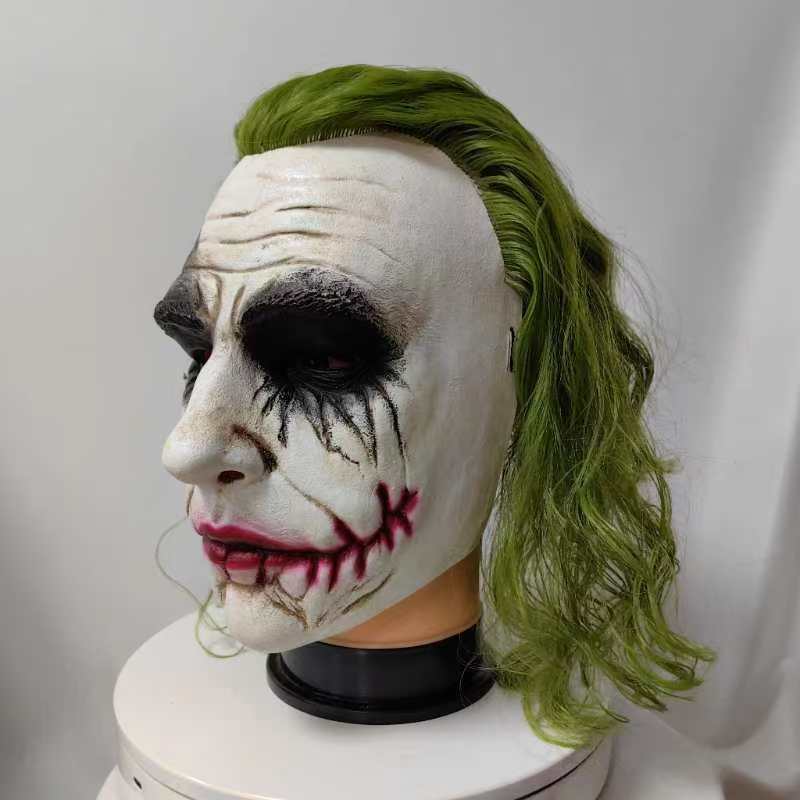 Villain Clown Latex Mask for Adults, costume photo 3