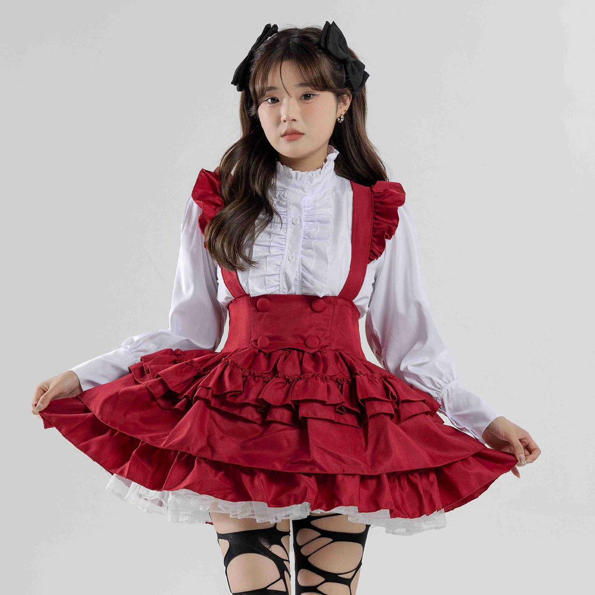 Cyberpunk Mechanical Girl Gothic Lolita Dress Costume Adult Cosplay