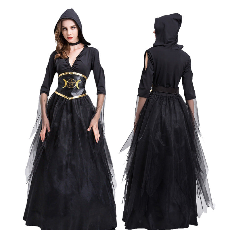 Death Goddess Vampire Witch Costume for Girls, costume photo