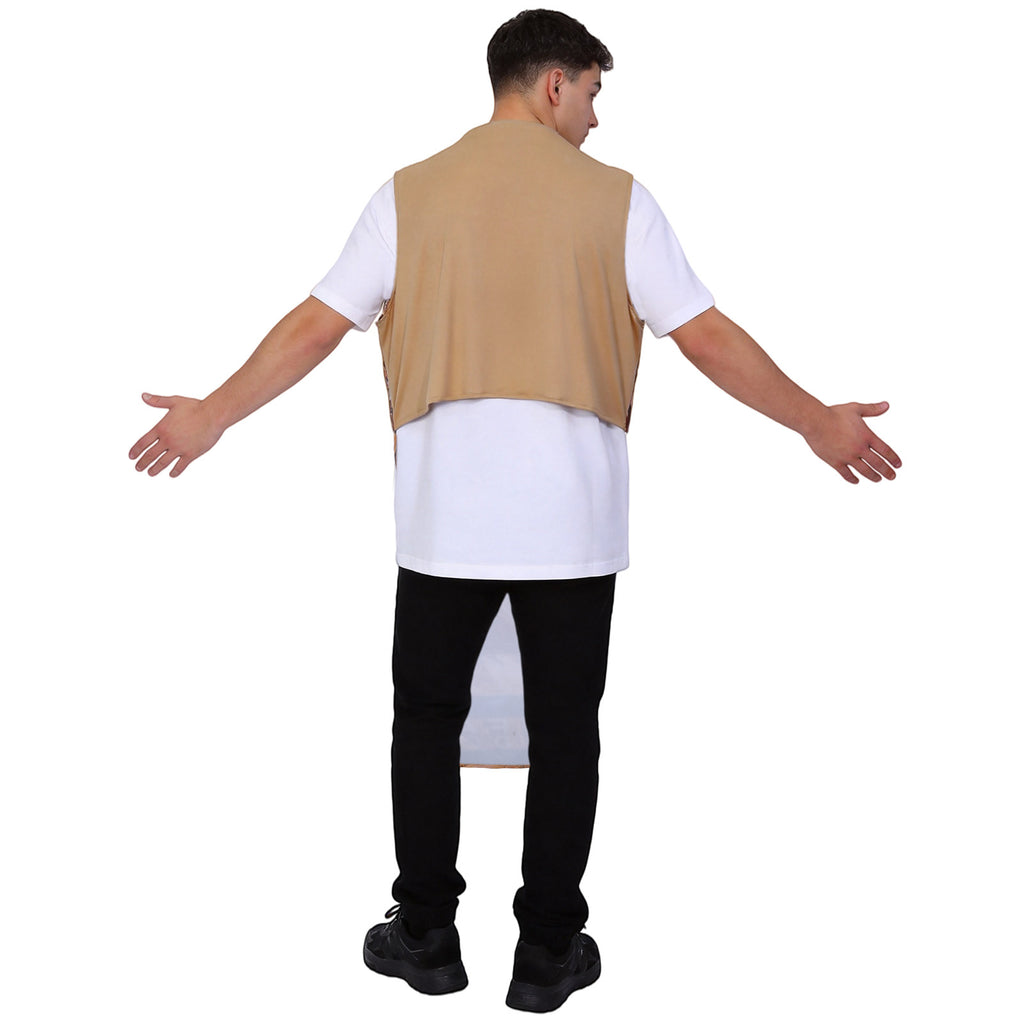World Cup Trophy Costume for Adults, front view on a white background