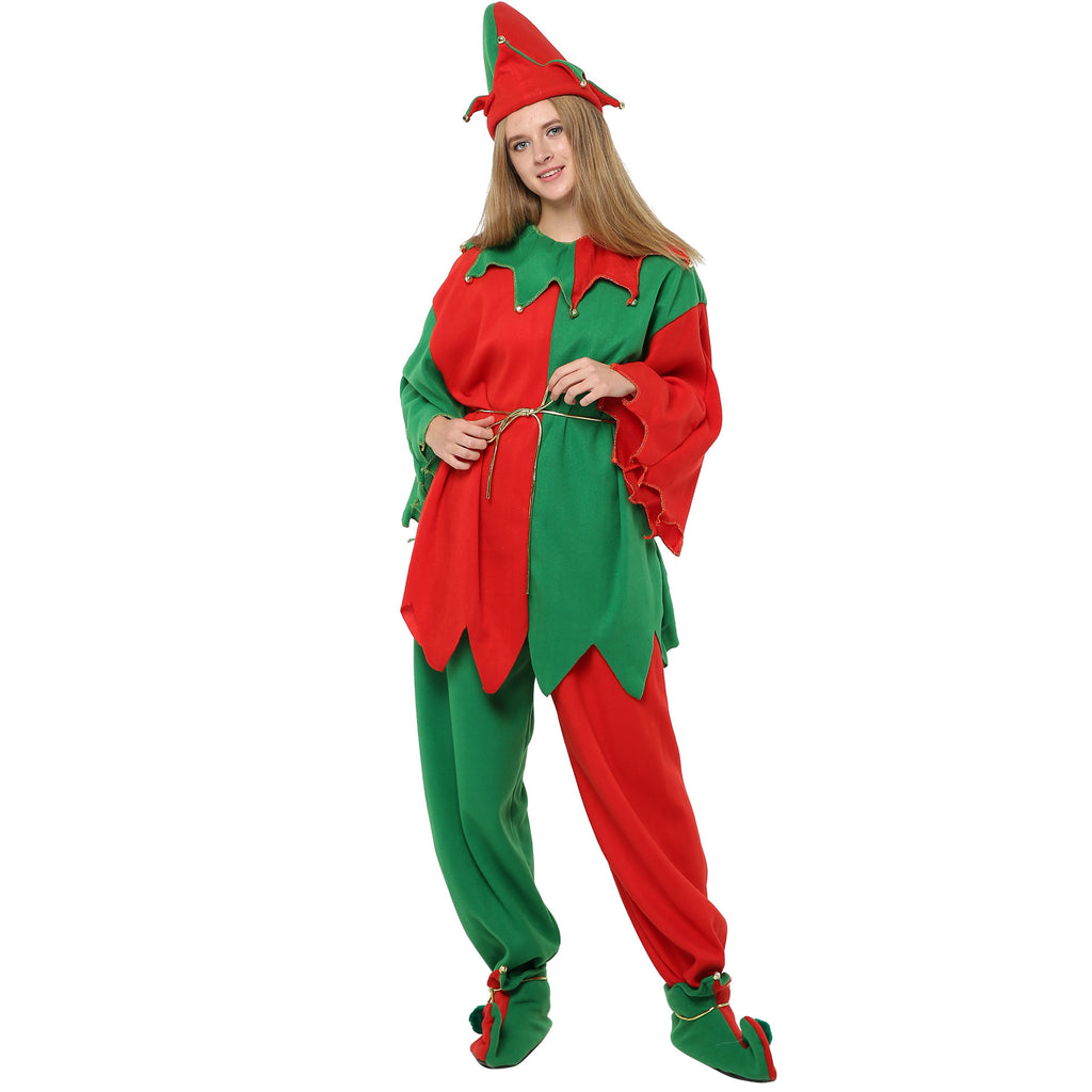 Christmas Holiday Home Atmosphere Costume Christmas Elf Long Sleeve Trousers Ladies Suit