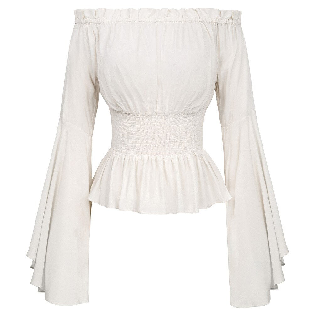 Renaissance Peasant Chemise Blouse Costume for Women, product photo 2 on a white background