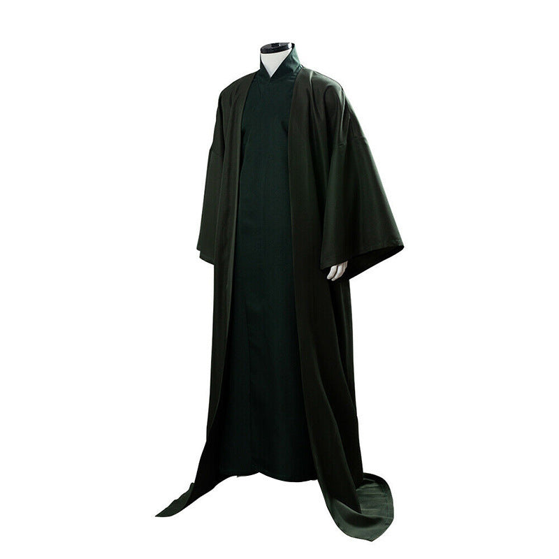 Dark Lord Wizard Costume for Men and Women, front view on a white background