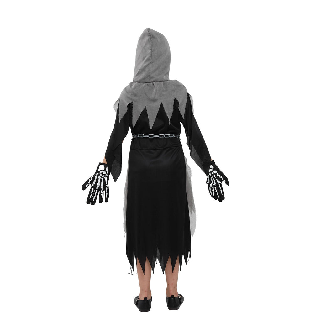 Grim Reaper Costume for Girls and Boys, product photo 4 on a white background