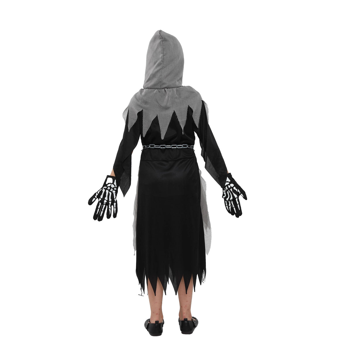 Grim Reaper Costume for Girls and Boys, product photo 4 on a white background