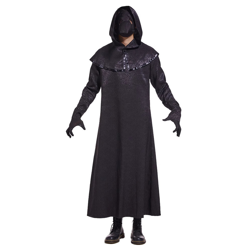 Medieval Plague Doctor Bird Beak Mask for Men and Couples, product photo 2 on a white background