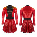 Circus Ringmaster Costume for Adults, front view on a white background