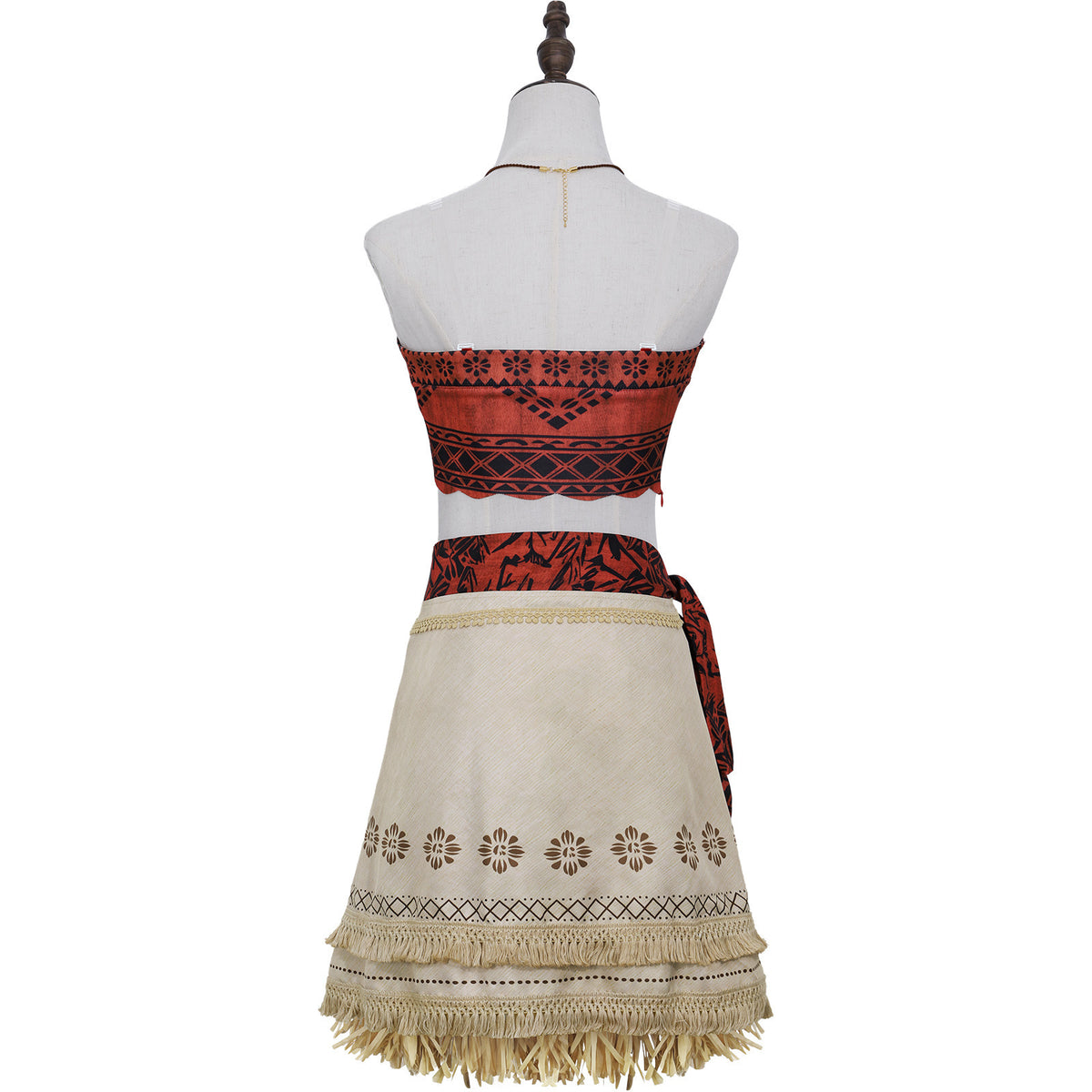 Moana Costume Women Dress Grass Skirt Set Adult Halloween Cosplay – photo 2