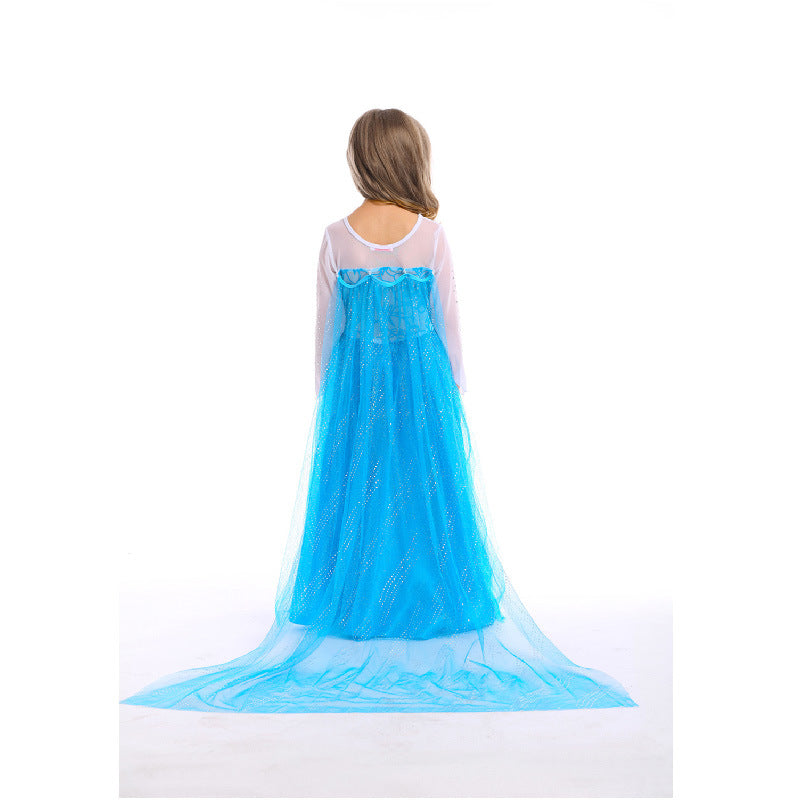 Frozen Elsa Princess Dress Costume Girls Kids Accessory Set Halloween 100-150cm
