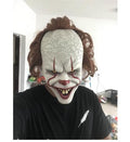 Scary Clown Latex Mask for Adults, costume photo