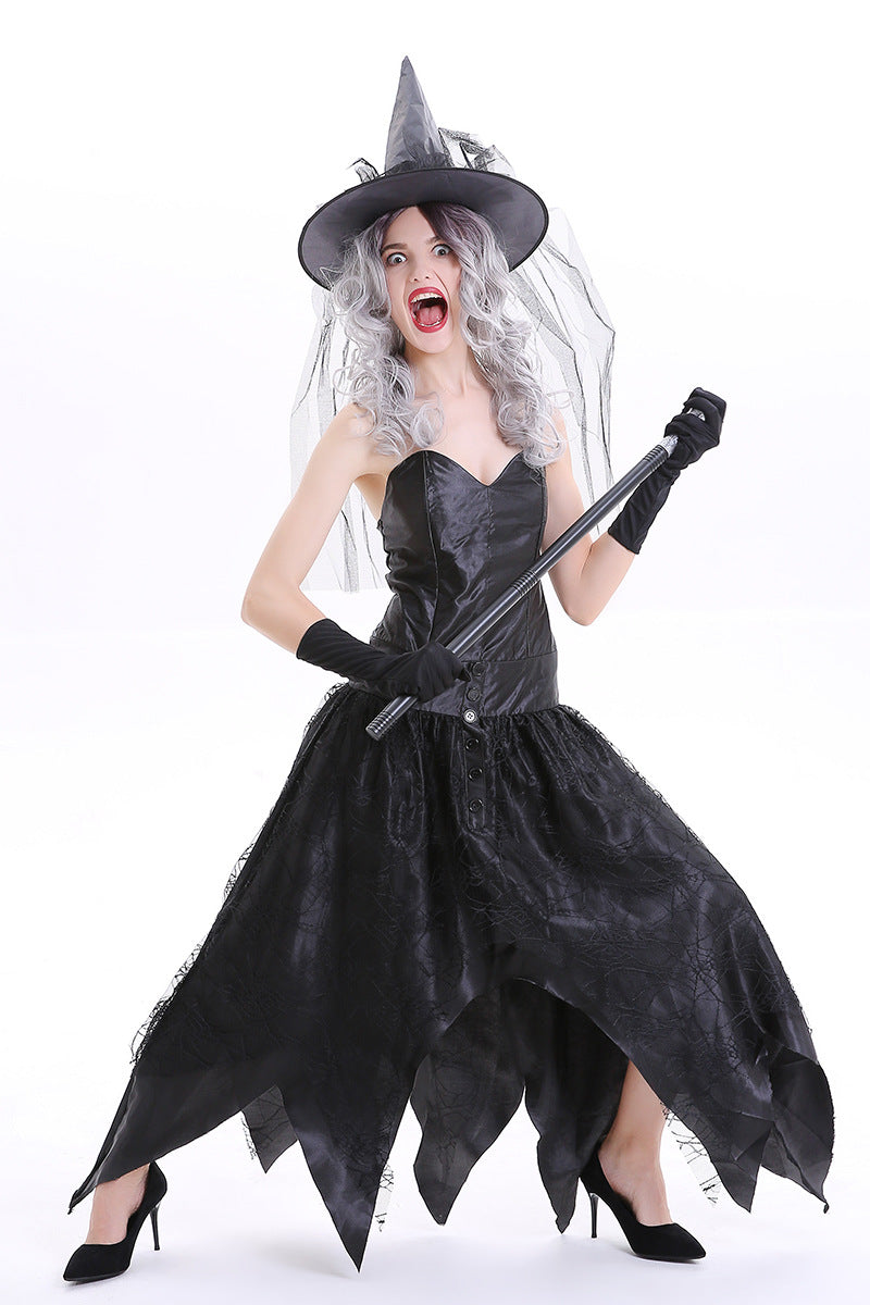 Black Devil Witch Vampire Costume for Women, costume photo