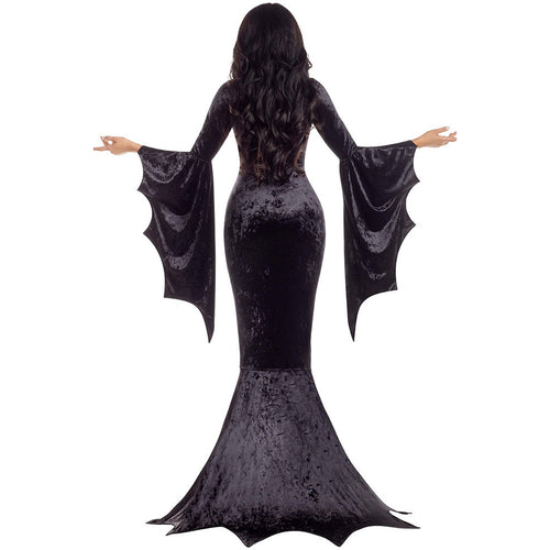 Bat Witch Ghost Bride Costume for Women, product photo 2 on a white background