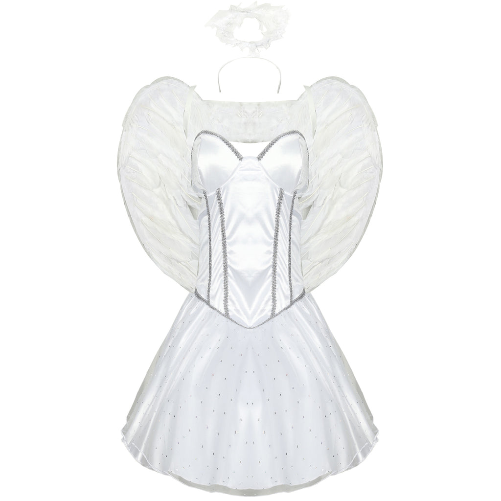 Halloween Wings Evil Elf Angel Costume Cosplay Makeup Ball Performance Costume