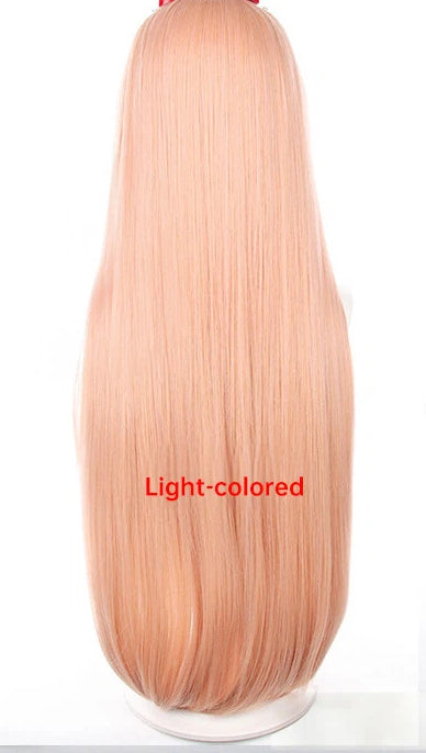 Chainsaw Man/Chainsaw Man Pawa Dali Milk Orange Long Hair COS Anime Wig Headpiece