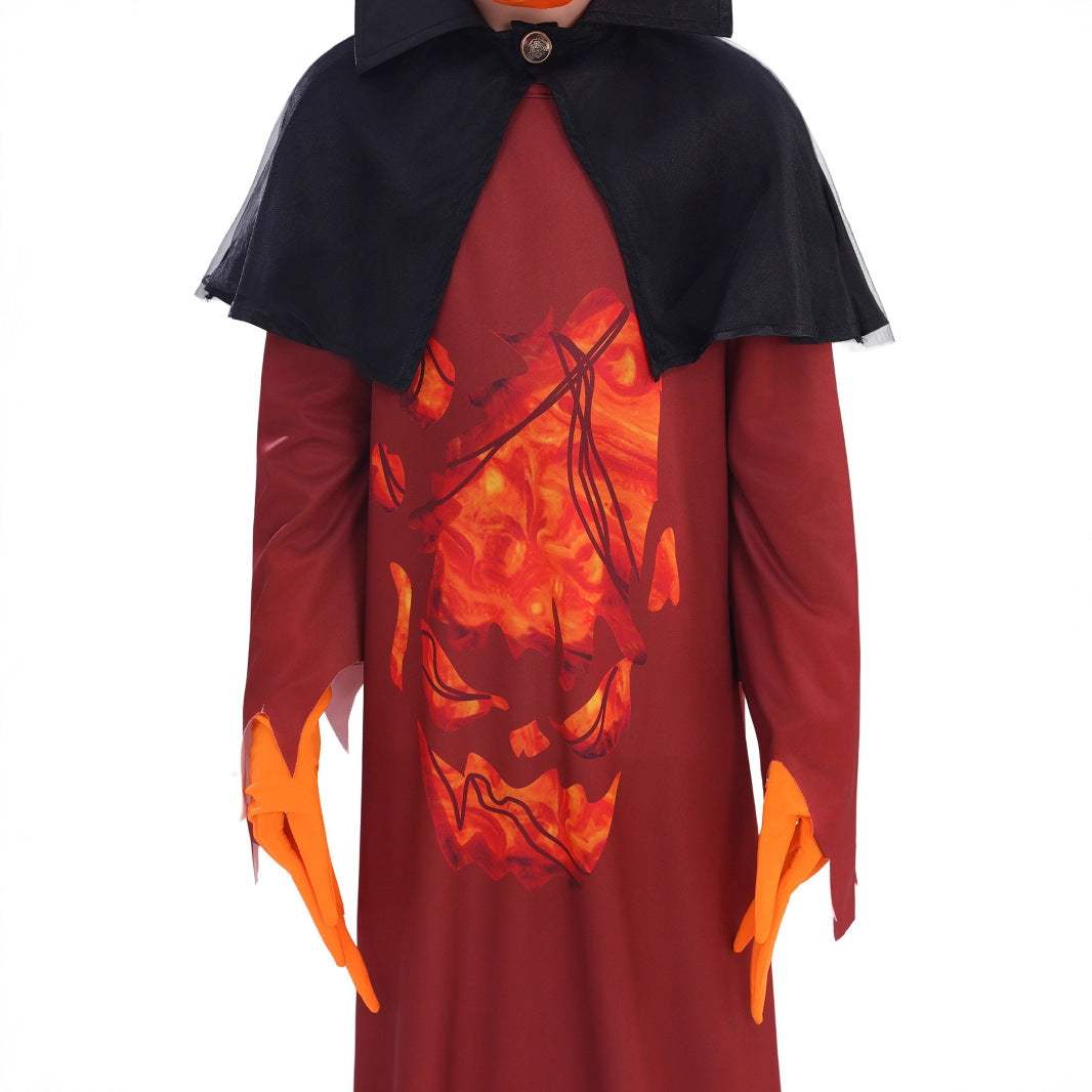 Demon Pumpkin Costume for Kids, costume photo