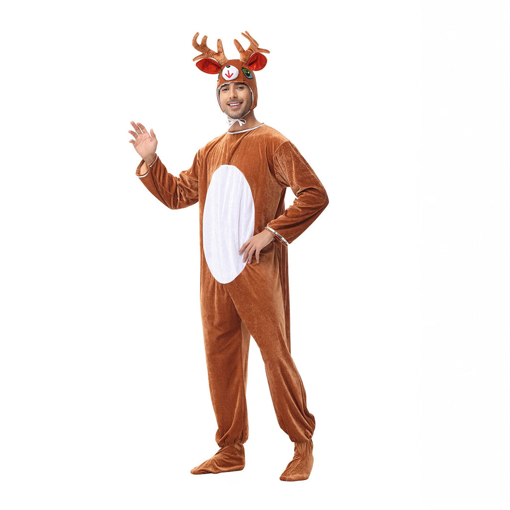 Reindeer Santa Deer Costume for Kids and Adults, product photo 2 on a white background