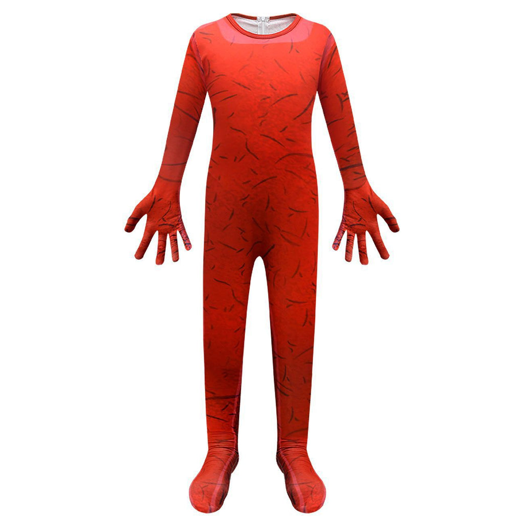 Halloween Rainbow Friends ROBLOX Game Cosplay Costume Blue Monster Onesie