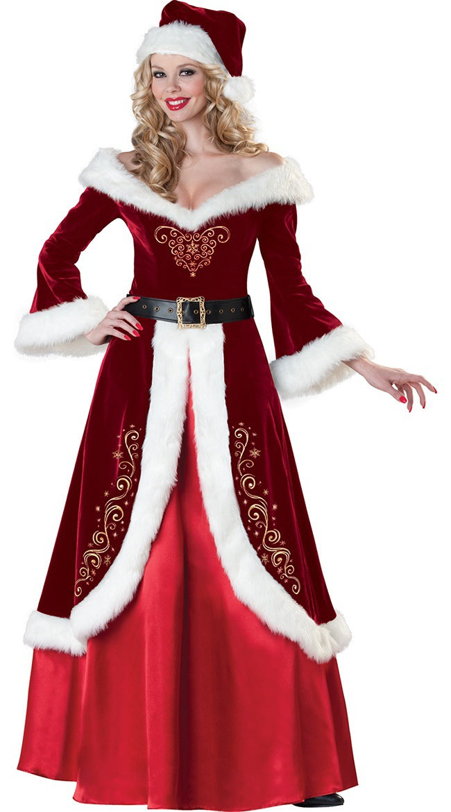 Santa Claus Costume Adult Couples Christmas Suit Holiday Party Outfit