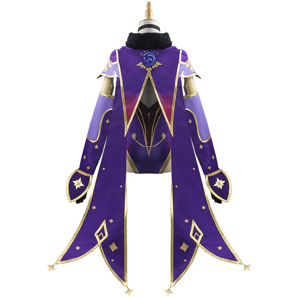 Genshin Impact Mona Cosplay Costume Women Jumpsuit Adult Halloween