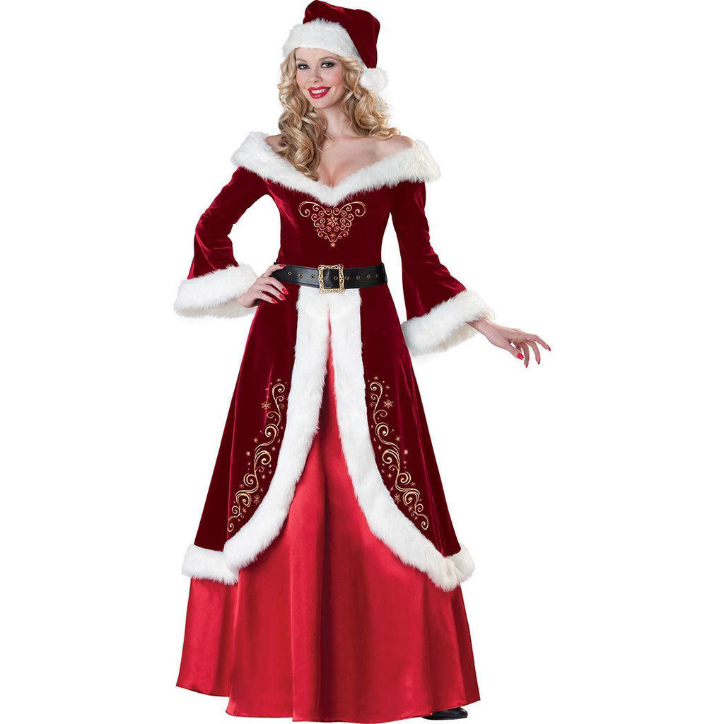 Santa Claus Costume Adult Couples Christmas Suit Holiday Party Outfit – photo 3