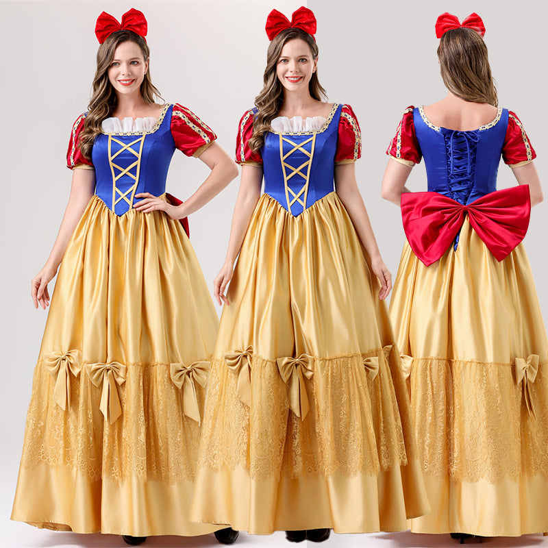 Snow White Costume Adult Deluxe Dress Halloween Cosplay Princess Gown – photo 2