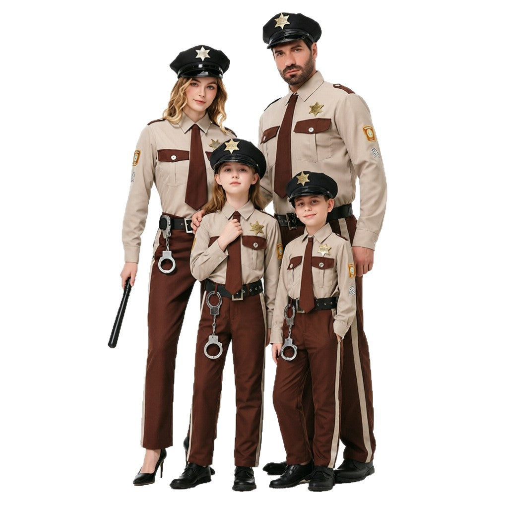 Police Chief Costume for Kids and Adults, product photo 4 on a white background