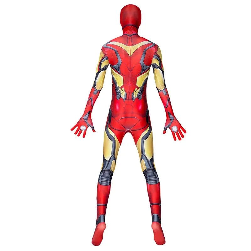 Armored Hero Costume for Kids and Adults, product photo 3 on a white background