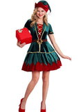 Carnival Clown Couple Costume for Kids and Adults, front view on a white background