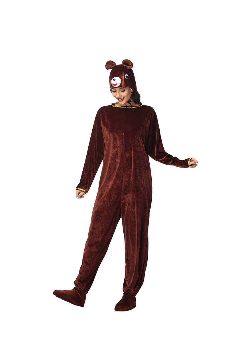 Brown Bear Animal Costume for Kids and Adults, product photo 5 on a white background