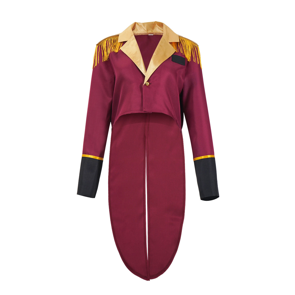 Circus Ringmaster Costume for Adults, front view on a white background