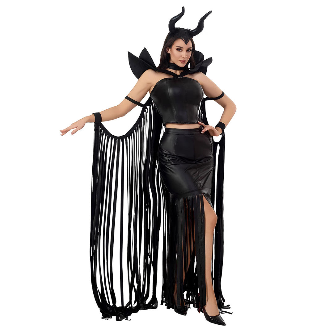 Gothic Vampire Queen Costume for Women, product photo 4 on a white background