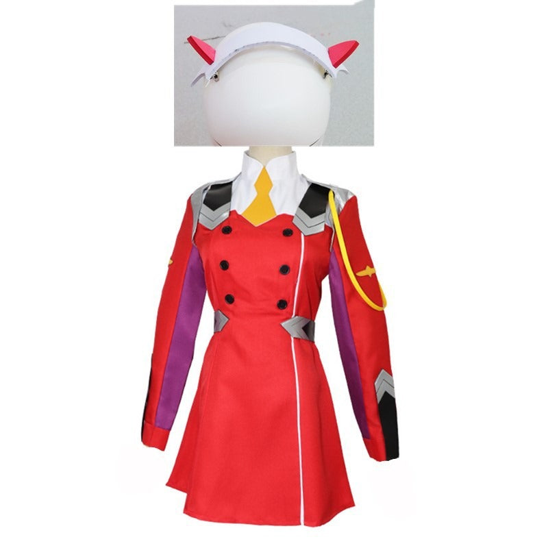 Darling in the Franxx Zero Two Cosplay Costume Women Dress Adult Halloween