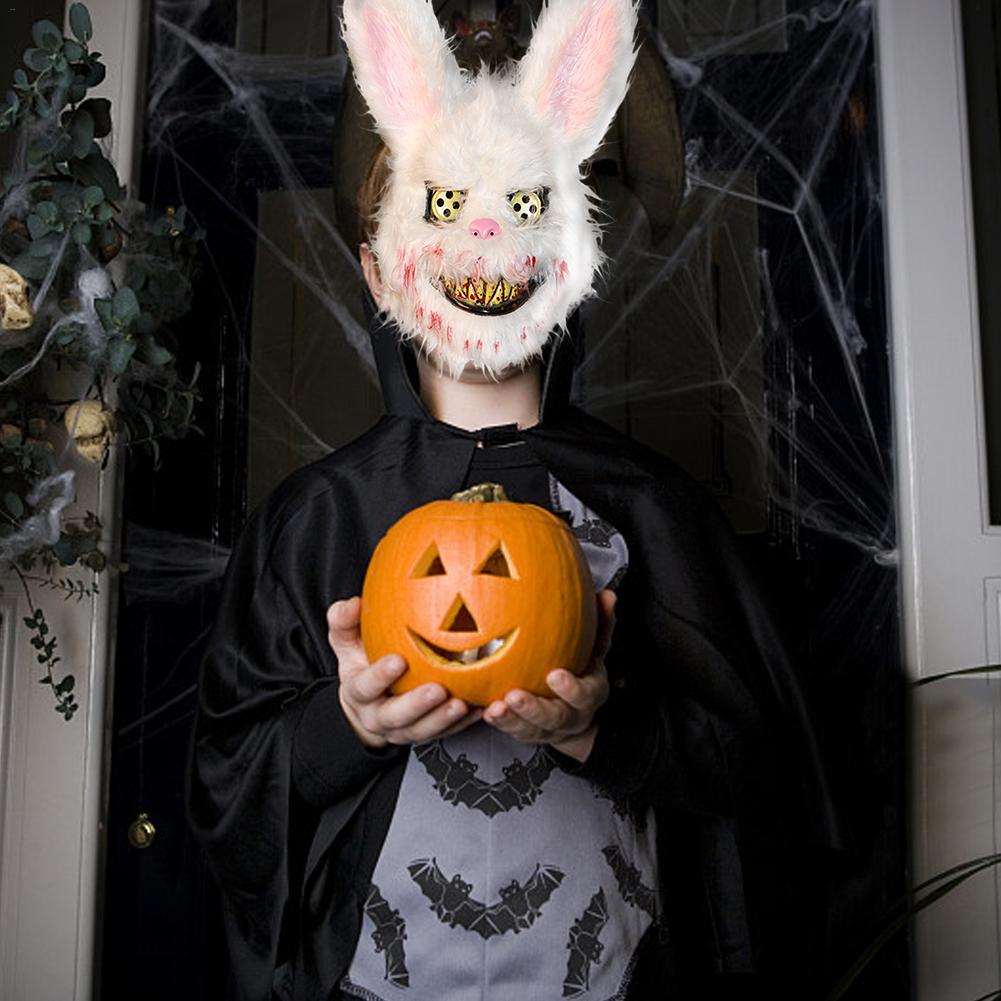 Bloody Rabbit Mask for Adults, costume photo