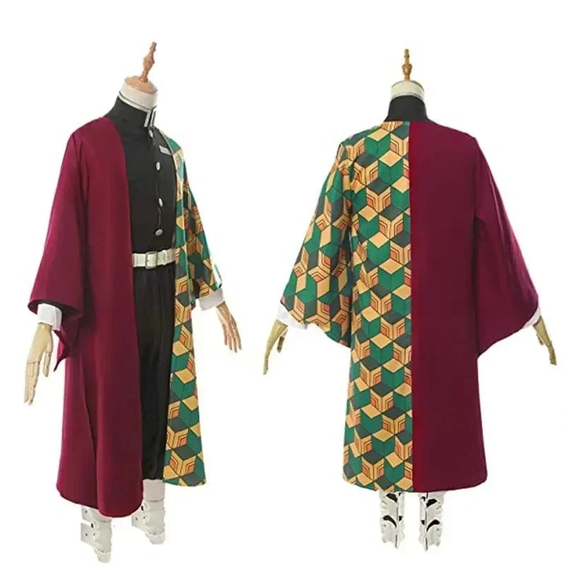 Demon Slayer Giyu Tomioka Cosplay Costume Adult Uniform Halloween Anime