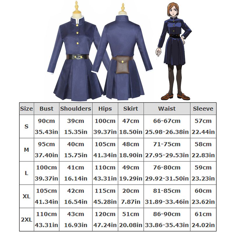 Jujutsu Kaisen Nobara Kugisaki Cosplay Costume Women Adult Halloween – photo 3