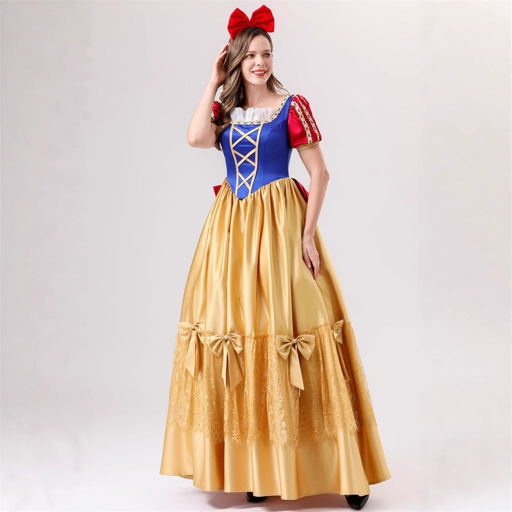 Snow White Costume Adult Deluxe Dress Halloween Cosplay Princess Gown – photo 4
