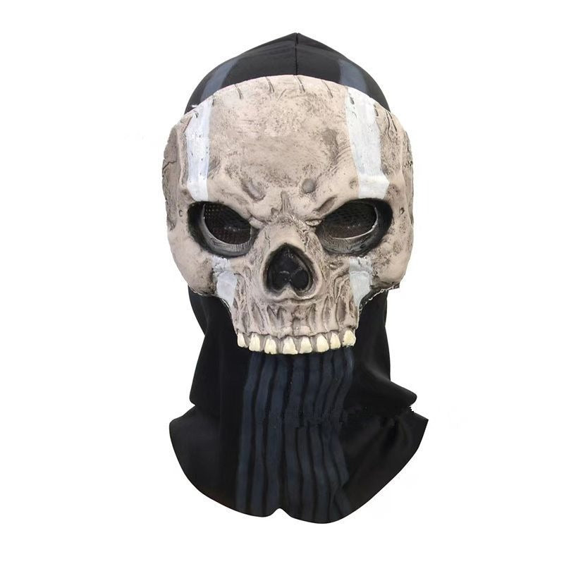 Call of Duty Style Skull Mask for Adults, front view on a white background