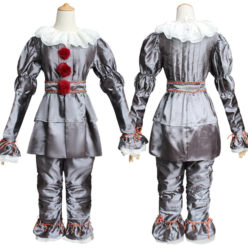 Golden Horror Clown Costume for Adults, costume photo 3